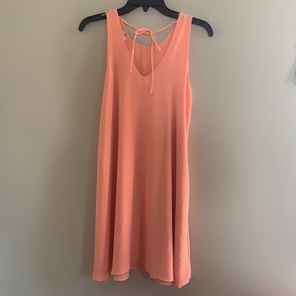 Pink Rose Peach Dress Size Small - Picture 2 of 3